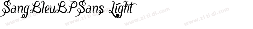 SangBleuBPSans Light字体转换 SangBleuBPSans Light字体转换
